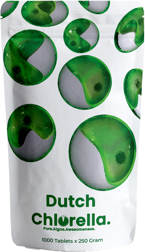 DUTCH CHLORELLA TABLETS TRANSPARENT