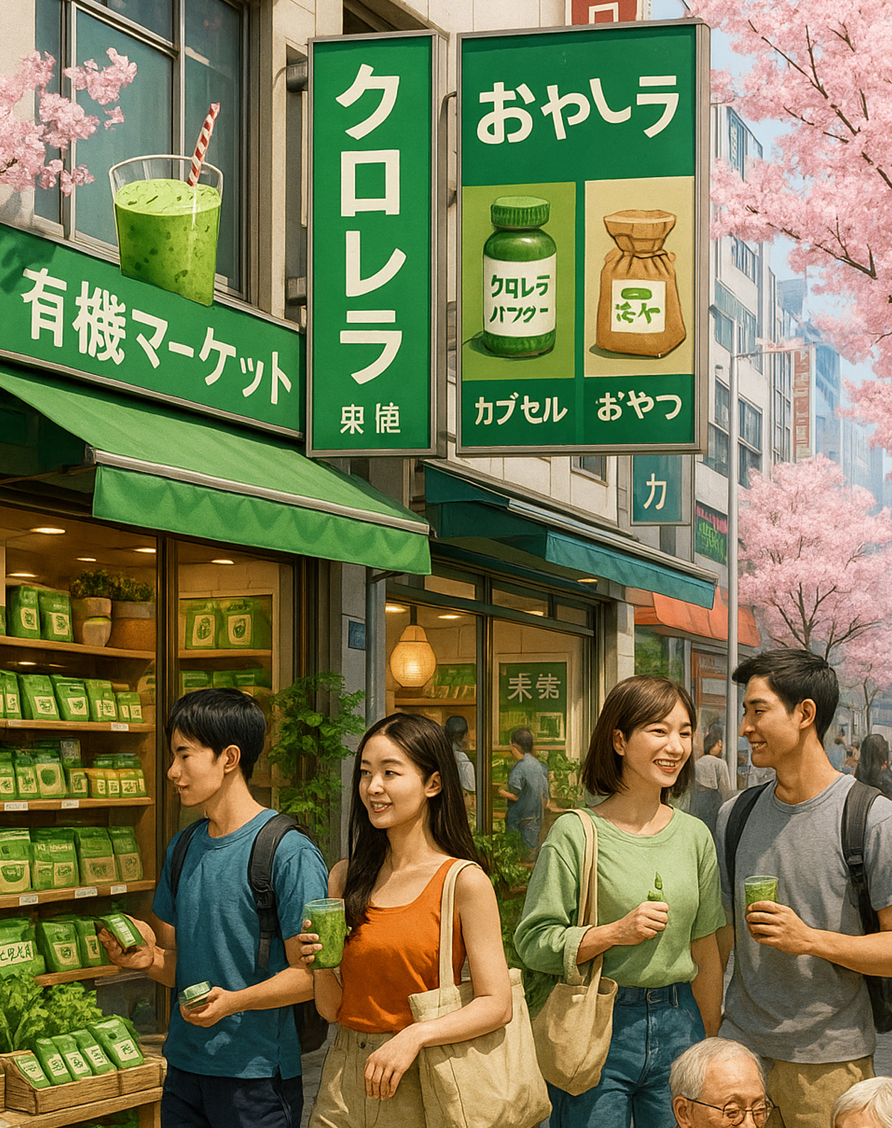 chlorella popular in japan